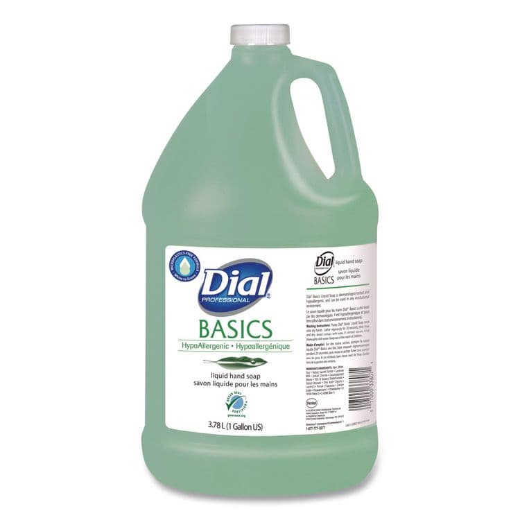 DIAL PROFESSIONAL Basics MP Free Liquid Hand Soap Refill, Honeysuckle Scent, 3.78 L, 4/Carton (DIA33809) thumbnail 2