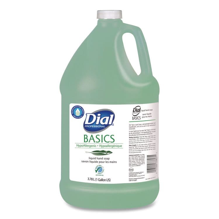 DIAL PROFESSIONAL Basics MP Free Liquid Hand Soap Refill, Honeysuckle Scent, 3.78 L (DIA33809EA)