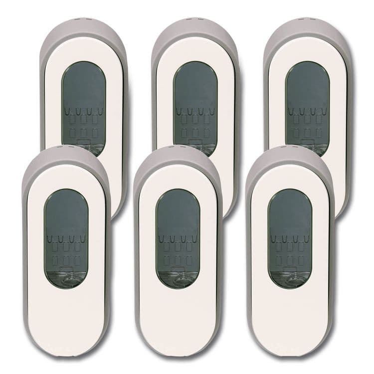 DIAL PROFESSIONAL Versa Dispenser for Cartridge Refills, 15 oz, 3.75 x 3.38 x 8.75, Light Gray/White, 6/Carton (DIA34037)