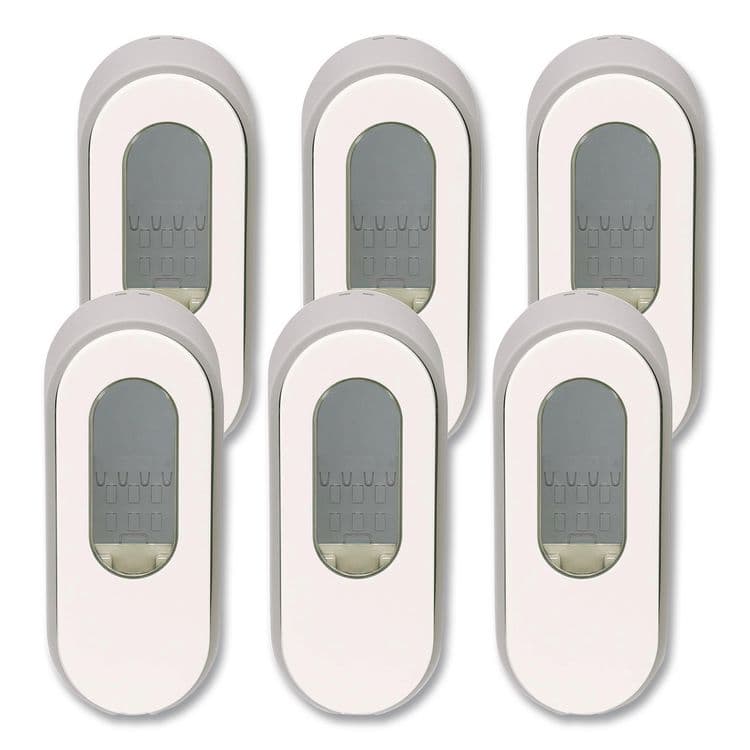 DIAL PROFESSIONAL Versa Dispenser for Pouch Refills, 15 oz, 3.75 x 3.38 x 8.75, Light Gray/White, 6/Carton (DIA34055)