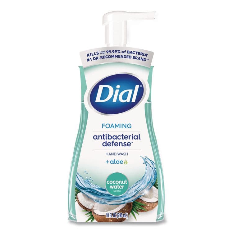DIAL PROFESSIONAL Antibacterial Foaming Hand Wash, Coconut Water Scent, 10 oz, 8/Carton (DIA34715) thumbnail 3