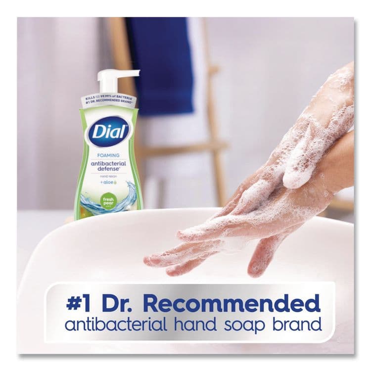 DIAL PROFESSIONAL Antibacterial Foaming Hand Wash, Fresh Pear Scent, 10 oz, 8/Carton (DIA34721) thumbnail 4
