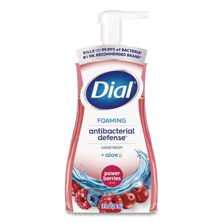 DIAL PROFESSIONAL Antibacterial Foaming Hand Wash, Power Berries Scent, 10 oz, 8/Carton (DIA34727) thumbnail 3