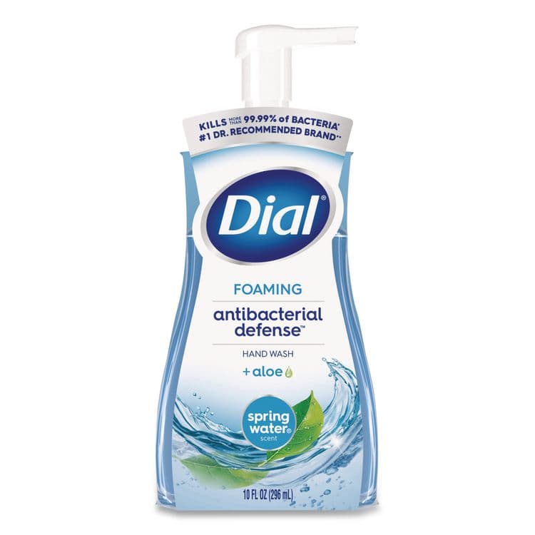 DIAL PROFESSIONAL Antibacterial Foaming Hand Wash, Spring Water Scent, 10 oz, 8/Carton (DIA34739) thumbnail 3