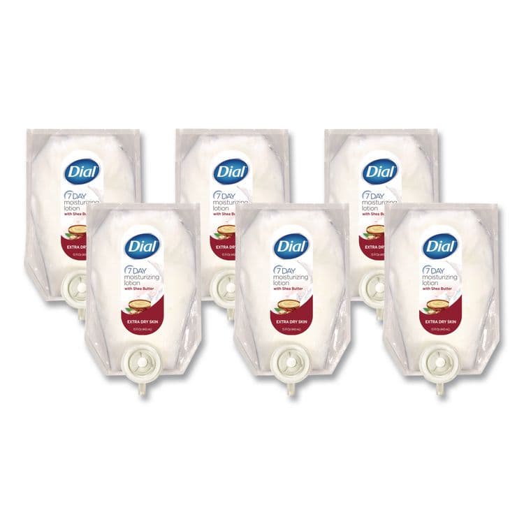 DIAL PROFESSIONAL 7-Day Moisturizing Lotion for Versa Dispenser, 15 oz Refill Pouch, 6/Carton (DIA12260CT)