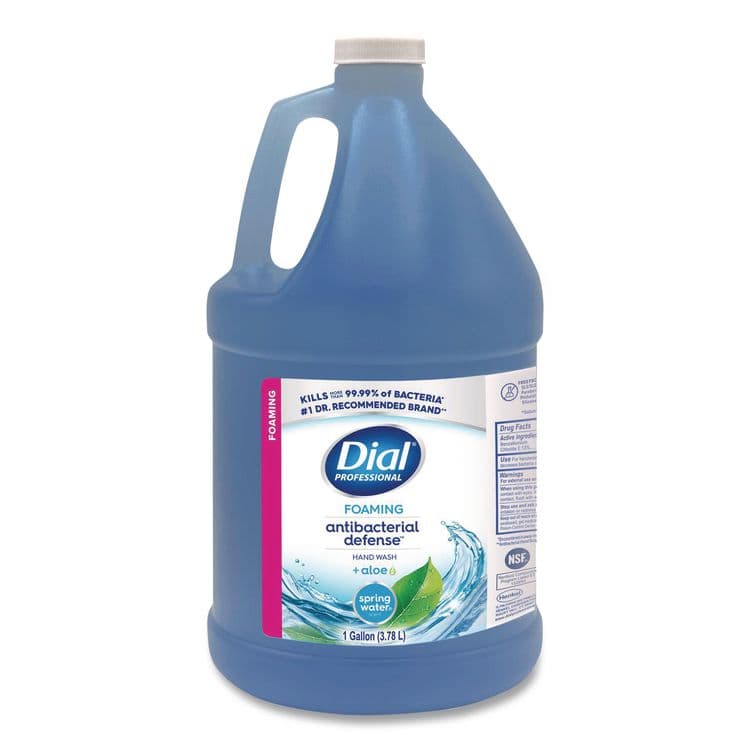 DIAL PROFESSIONAL Antibacterial Defense Foaming Hand Wash Refill, Plus Aloe Formula, Spring Water Scent, 1 gal, 4/Carton (DIA35458) thumbnail 2