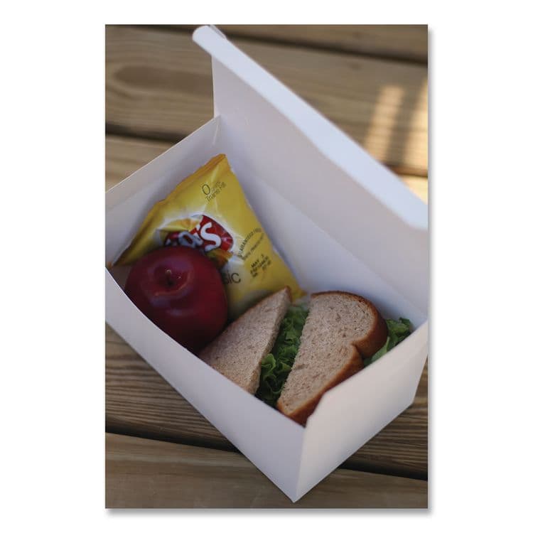 SOUTHERN CHAMPION TRAY Carryout Boxes, 9 x 5 x 4, White, Paper, 250/Carton (SCH2757) thumbnail 2