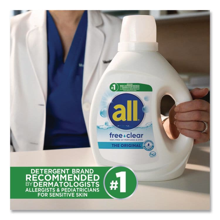 SUN PRODUCTS CORPORATION Ultra Free Clear HE Liquid Detergent, Unscented, 141 oz Bottle, 4/Carton (DIA46159) thumbnail 4