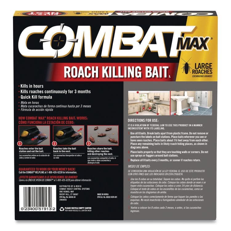 DIAL PROFESSIONAL Max Roach Killing Bait, 0.49 oz Bait, 8/Pack, 12 Packs/Carton (DIA51913) thumbnail 2