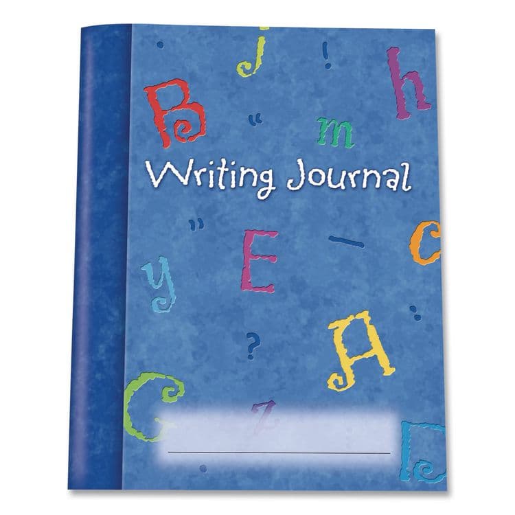 LEARNING RESOURCES Writing Journals, Medium/College Rule, Blue/Multicolor Cover, (64) 9 x 7 Sheets, 10 Journals (LRNLER3467)