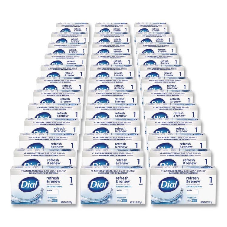 DIAL PROFESSIONAL Deodorant Bar Soap, Iconic Dial Soap Scent, 4 oz, 36/Carton (DIA92633)