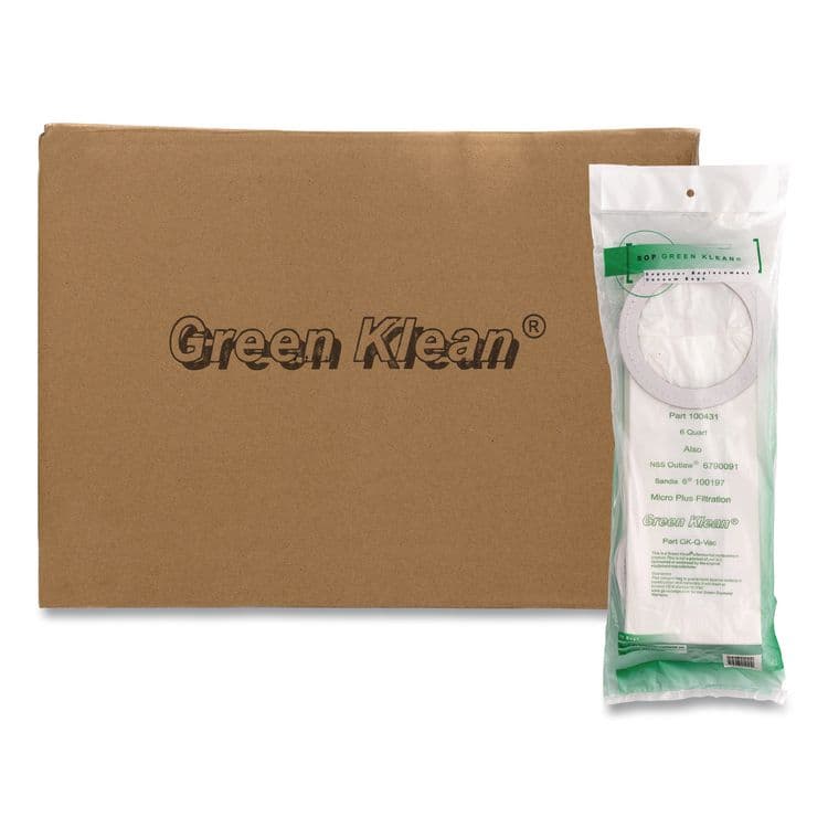 GREEN KLEAN GK-Q-Vac Replacement Bag, 10 Bags/Pack, 10 Packs/Carton (GRKGKQVAC)