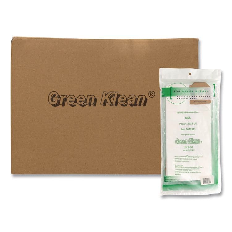 GREEN KLEAN GK-P12/15UE Replacement Bag, 10 Bags/Pack, 10 Packs/Carton (GRKGKP1215UE)