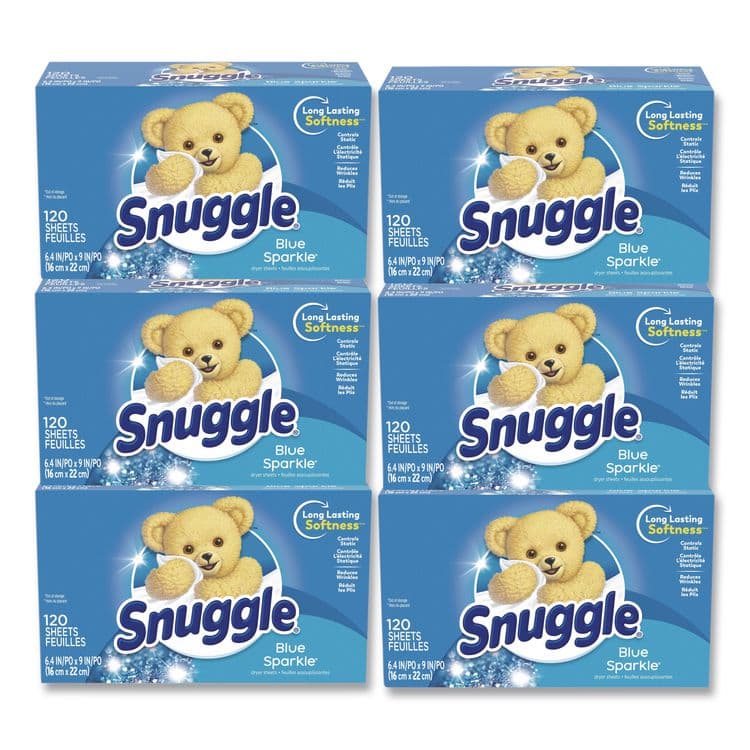 DIAL PROFESSIONAL Fabric Softener Sheets, Fresh Scent, 120 Sheets/Box, 6 Boxes/Carton (DIA45115)