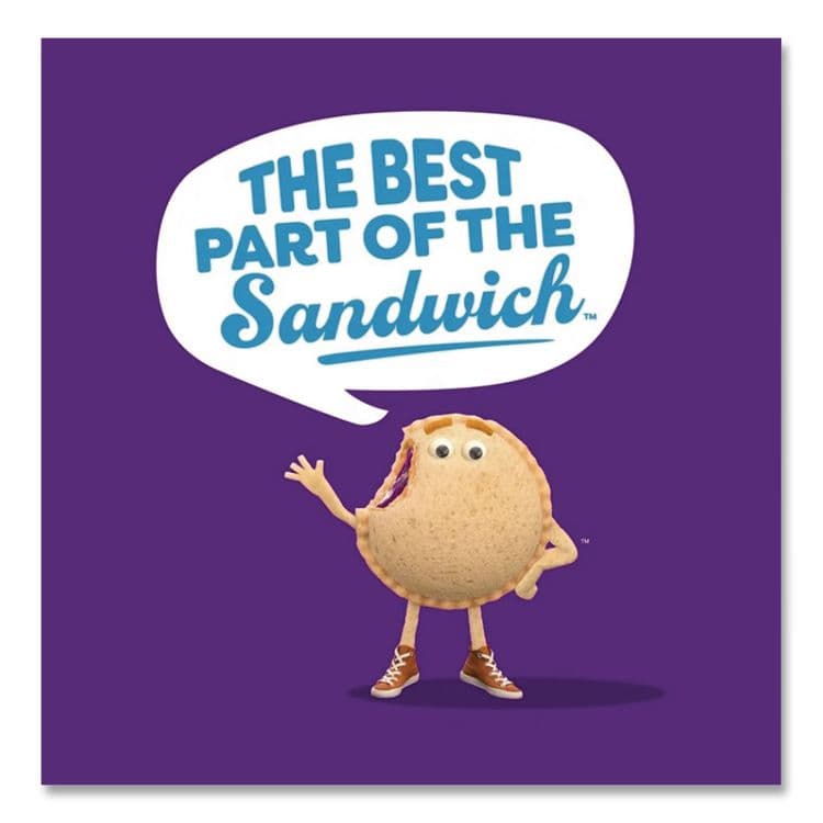 J.M. SMUCKER CO. UNCRUSTABLES Peanut Butter and Grape Jelly/Peanut Butter and Strawberry Jam, 2 oz, 10 Sandwiches/Pack, 2 Packs/Carton (GRR90300134) thumbnail 2