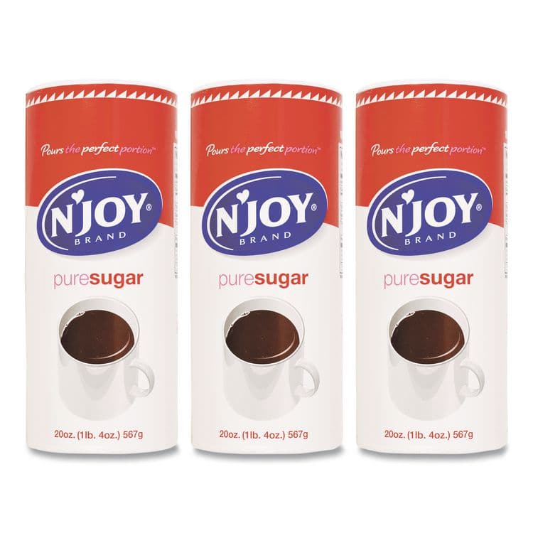 SUGAR FOODS CORPORATION Pure Sugar Cane, 20 oz Canister, 3/Pack (NJO94205)