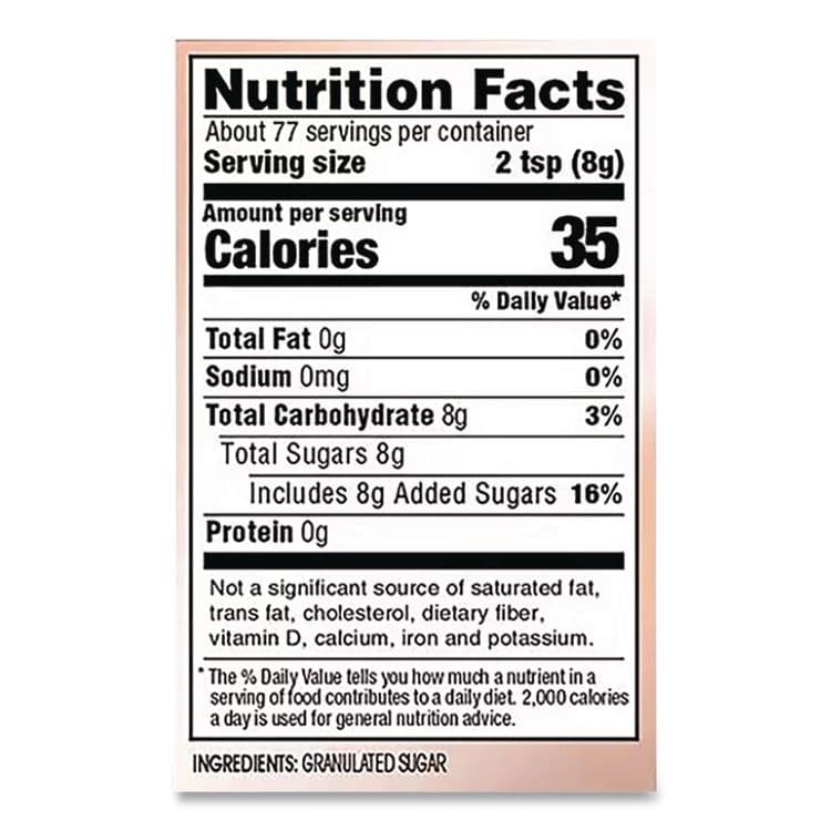 SUGAR FOODS CORPORATION Pure Sugar Cane, 20 oz Canister (NJO90585) thumbnail 4