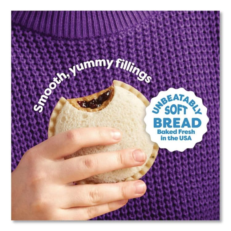 J.M. SMUCKER CO. UNCRUSTABLES Peanut Butter and Grape Jelly, 2 oz, 10/Box, 2 Boxes/Carton (GRR90300135) thumbnail 2
