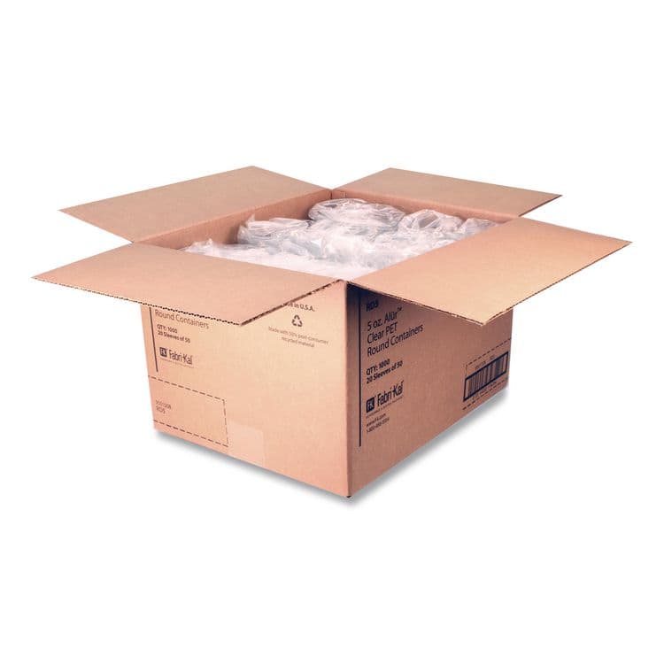 PACTIV EVERGREEN CORPORATION Recycleware Deli Containers, 5 oz, 3.6 x 2.6 x 1.8, Clear, Plastic, 1,000/Carton (FAB9501008) thumbnail 4