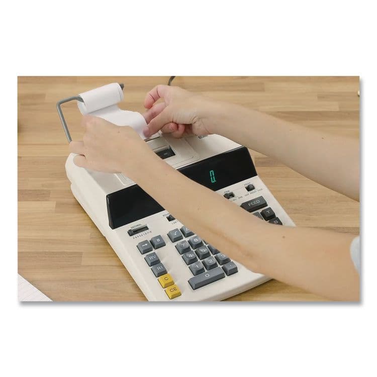 CANON USA, . CP1213DIII 12-Digit Heavy-Duty Commercial Desktop Printing Calculator, Black/Red Print, 4.8 Lines/Sec (CNM9933B001) thumbnail 3