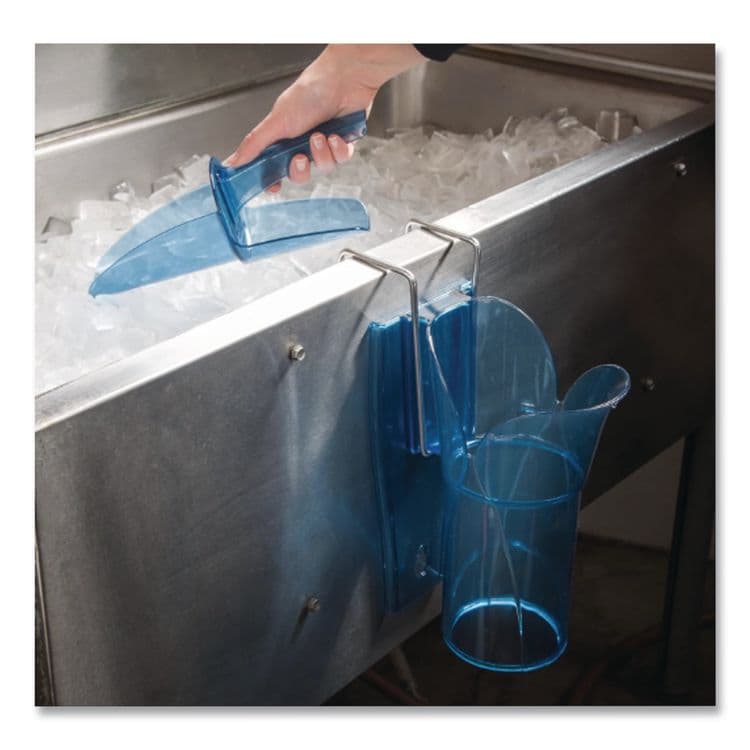 CFS BRANDS Saf-T-Scoop and Guardian System for Ice Machines, 6 oz to 10 oz Ice Scoop, Transparent Blue (SJMSI5000) thumbnail 3