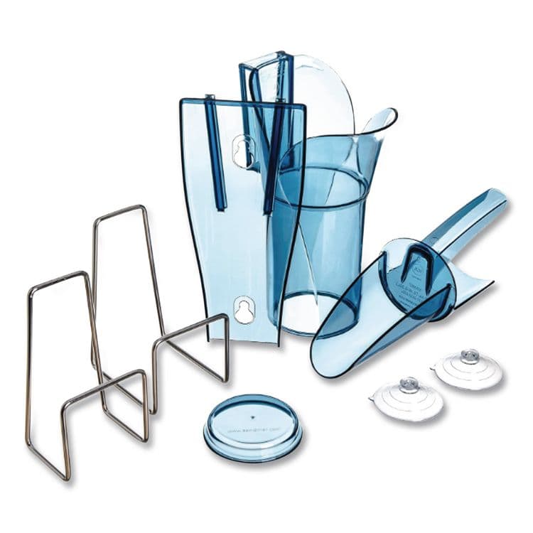 CFS BRANDS Saf-T-Scoop and Guardian System for Ice Machines, 6 oz to 10 oz Ice Scoop, Transparent Blue (SJMSI5000) thumbnail 4