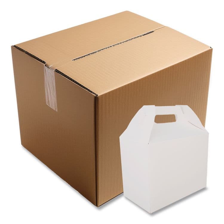 SOUTHERN CHAMPION TRAY Carryout Barn Boxes, 10 lb, 8.88 x 5 x 6.75, White, Paper, 150/Carton (SCH2709) thumbnail 3