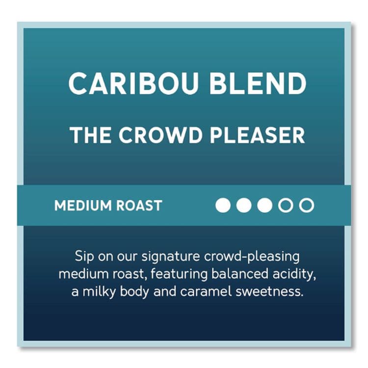 CARIBOU COFFEE COMPANY Caribou Blend Ground Coffee, 2.5 oz, 18/Carton (CCF008710) thumbnail 4