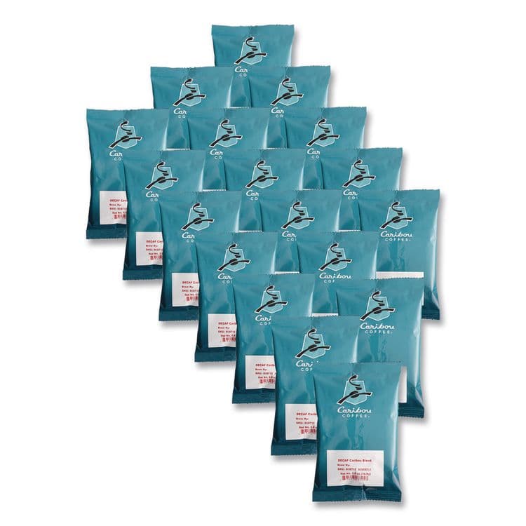 CARIBOU COFFEE COMPANY Decaf Caribou Blend Coffee Fractional Packs, 2.5 oz, 18/Carton (CCF008715)