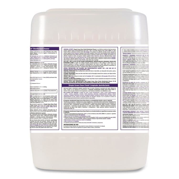 SUNSHINE MAKERS, . Clean Finish Disinfectant Cleaner, Herbal Scent, 5 gal Pail (SMP2800005) thumbnail 2