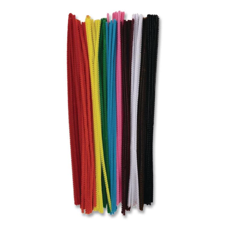 PACON CORPORATION Regular Stems, 12" x 4mm, Metal Wire/Polyester, Assorted Colors, 100/Pack (CKCPAC711201R) thumbnail 2