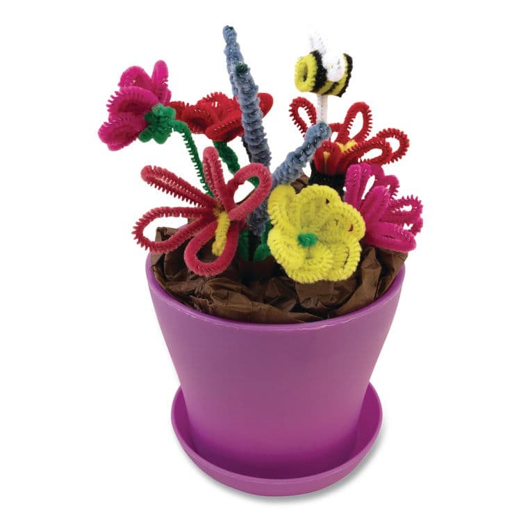 PACON CORPORATION Regular Stems, 12" x 4mm, Metal Wire/Polyester, Assorted Colors, 100/Pack (CKCPAC711201R) thumbnail 3