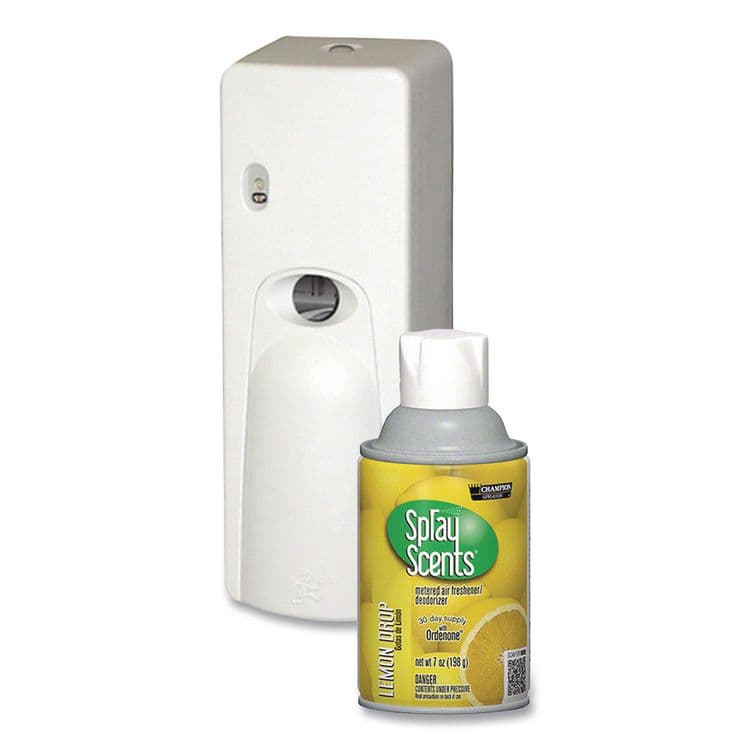 CHASE PRODUCTS Champion Sprayon SPRAYScents Metered Air Freshener Refill, Lemon, 7 oz Aerosol, Spray 12/Carton (CHP5189) thumbnail 3