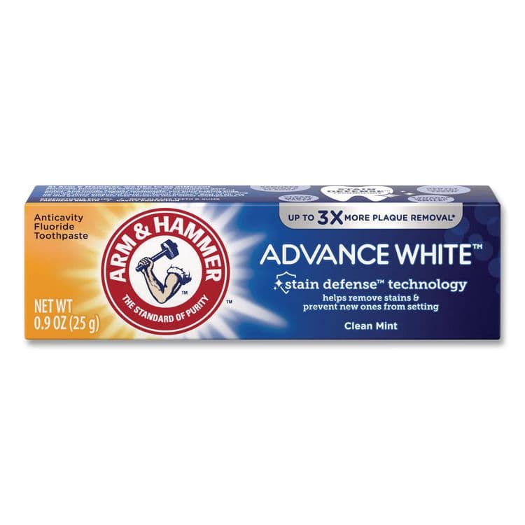 CHURCH & DWIGHT CO., Advance White Toothpaste, Clean Mint, 0.9 oz Tube, 72/Carton (CDC3320018600)