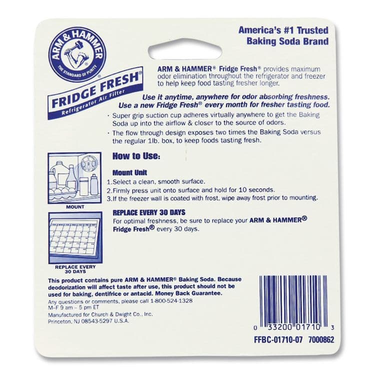 CHURCH & DWIGHT CO., Fridge Fresh Baking Soda, Unscented, 5.5 oz (CDC3320001710EA) thumbnail 2