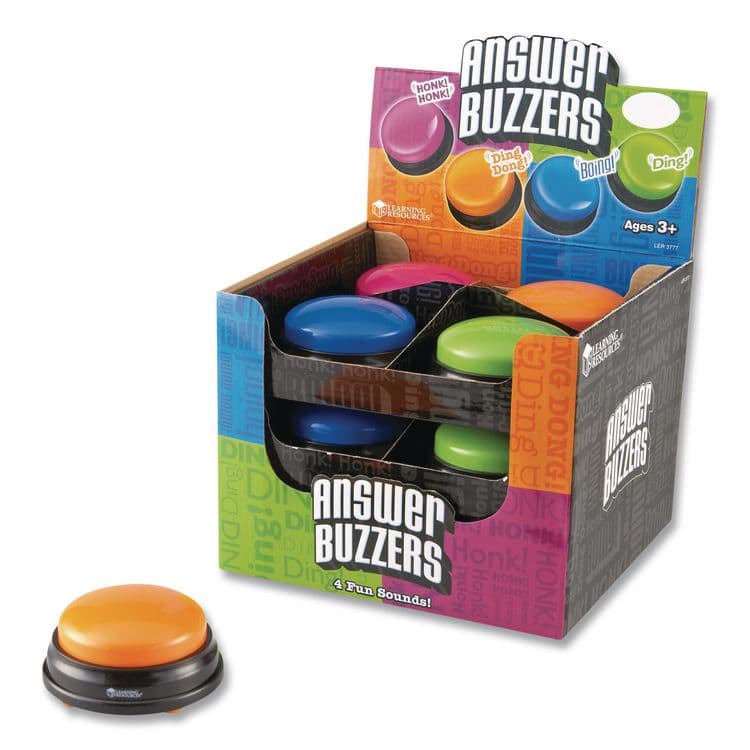 LEARNING RESOURCES Answer Buzzers, Ages 3 and Up, 12 Buzzers (LRNLER3777) thumbnail 2
