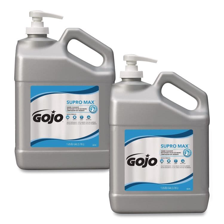 GO-JO INDUSTRIES SUPRO MAX Hand Cleaner, Floral, 1 gal Pump Bottle, 2/Carton (GOJ097902CT)