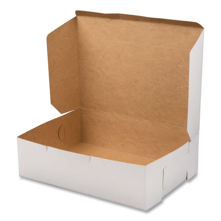 SOUTHERN CHAMPION TRAY White One-Piece Non-Window Bakery Boxes, 1/4-Sheet Cake Box, 14 x 10 x 4, White, Paper, 100/Carton (SCH1025) thumbnail 2
