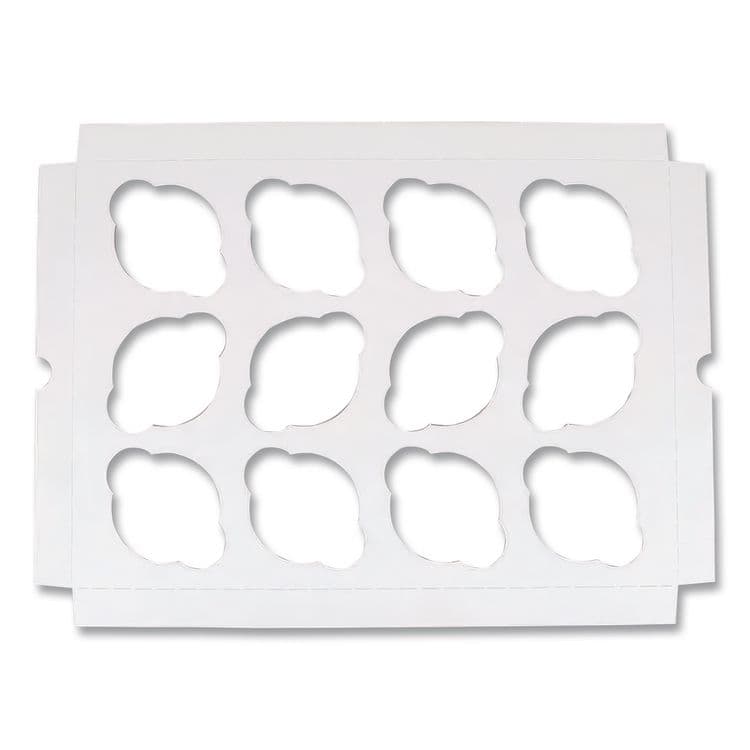 SOUTHERN CHAMPION TRAY Cupcake Holder Inserts, 12-Cupcake Holder, 9.88 x 13.88 x 0.88, White/Brown, Paper, 200/Carton (SCH10016) thumbnail 3