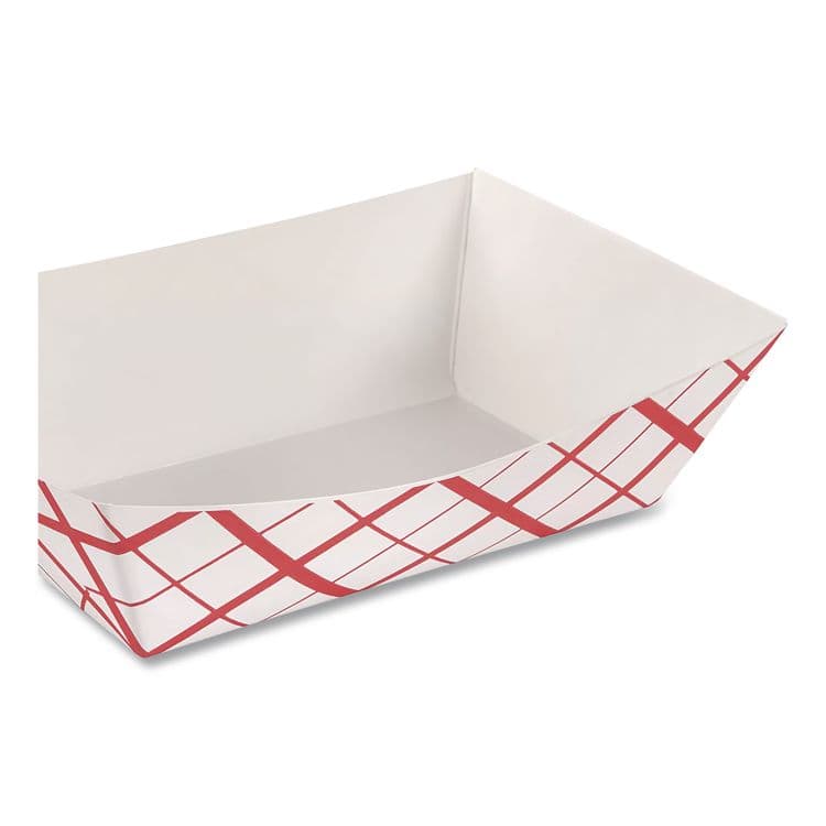 SOUTHERN CHAMPION TRAY Paper Food Baskets, 0.5 lb Capacity, 4.58 x 3.2 x 1.25, Red/White, Paper, 1,000/Carton (SCH0409) thumbnail 2