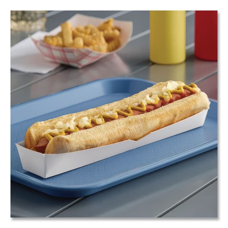 SOUTHERN CHAMPION TRAY Footlong Hot Dog Tray, 10.25 x 1.5 x 1.25, White, Paper, 500/Carton (SCH0711) thumbnail 3