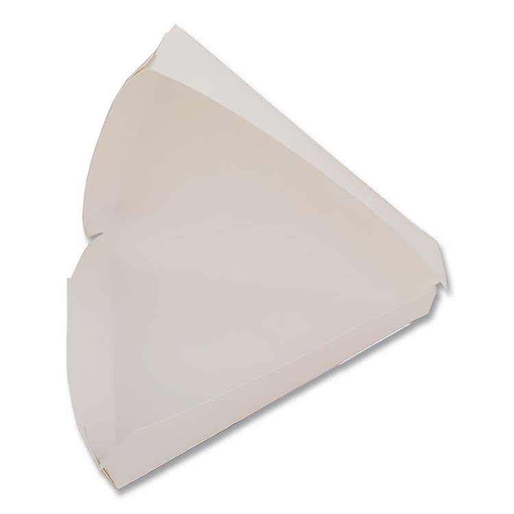 SOUTHERN CHAMPION TRAY White Pizza Clamshells, 9.25 x 9 x 1.69, White, Paper, 400/Carton (SCH0719) thumbnail 2