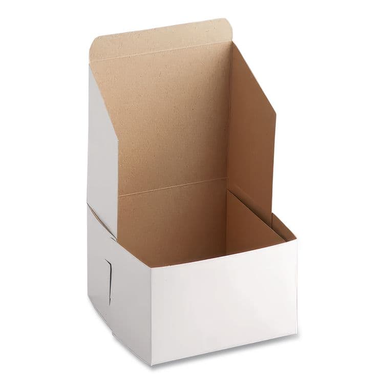 SOUTHERN CHAMPION TRAY White One-Piece Non-Window Bakery Boxes, 6 x 6 x 4, White, Paper, 250/Bundle (SCH0909) thumbnail 2