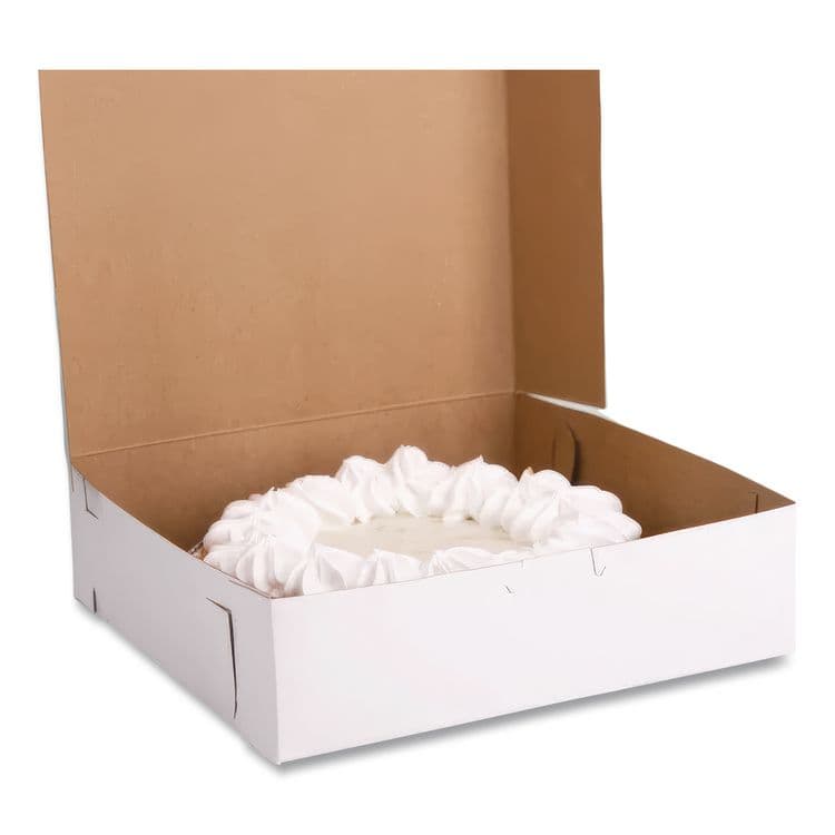 SOUTHERN CHAMPION TRAY White One-Piece Non-Window Bakery Boxes, 9 x 9 x 2.5, White, Paper, 250/Carton (SCH0953) thumbnail 4