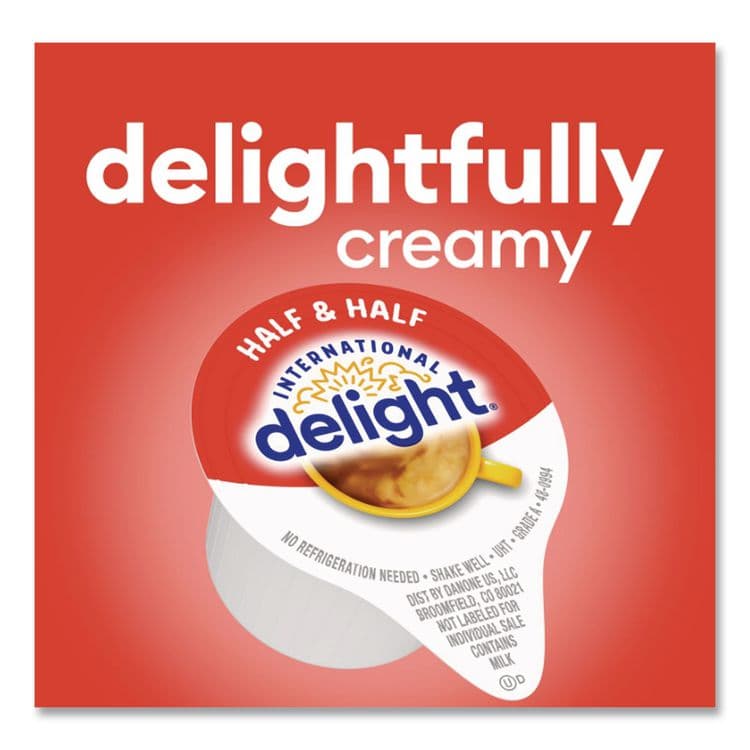 DEAN FOODS Coffee House Inspirations Half and Half, 0.38 oz Mini Cups, 180/Carton (ITD102042) thumbnail 2