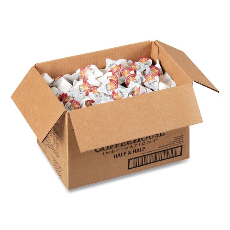 DEAN FOODS Coffee House Inspirations Half and Half, 0.38 oz Mini Cups, 180/Carton (ITD102042)