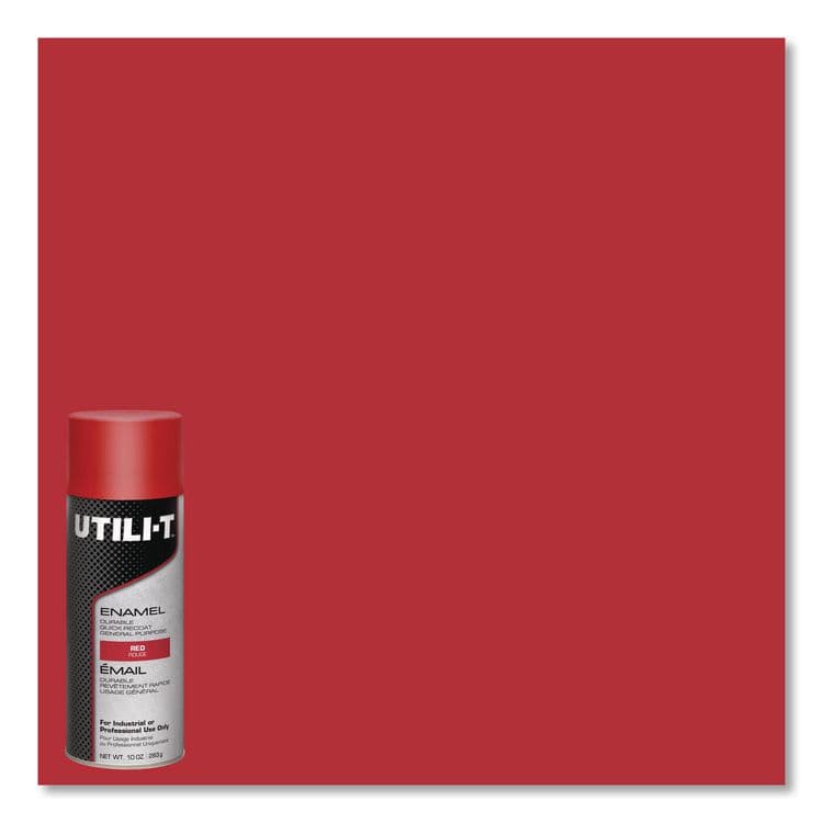 RUST-OLEUM CORPORATION UTILI-T Spray Paint, Red, 10 oz Aerosol Can, 6/Carton (RST387391) thumbnail 4