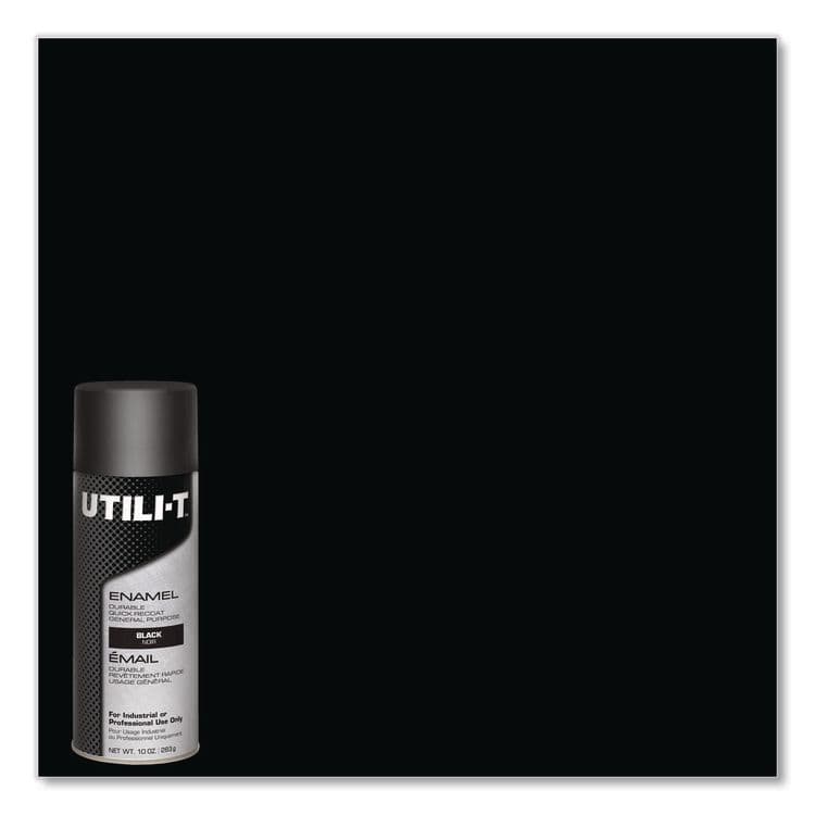 RUST-OLEUM CORPORATION UTILI-T Spray Paint, Gloss Black, 10 oz Aerosol Can, 6/Carton (RST387390) thumbnail 4