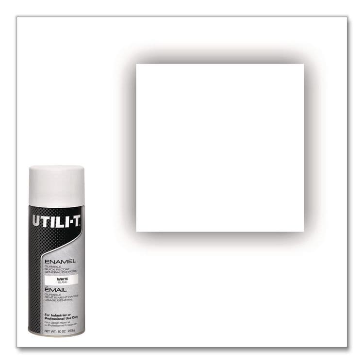 RUST-OLEUM CORPORATION UTILI-T Spray Paint, White, 10 oz Aerosol Can, 6/Carton (RST387395) thumbnail 4
