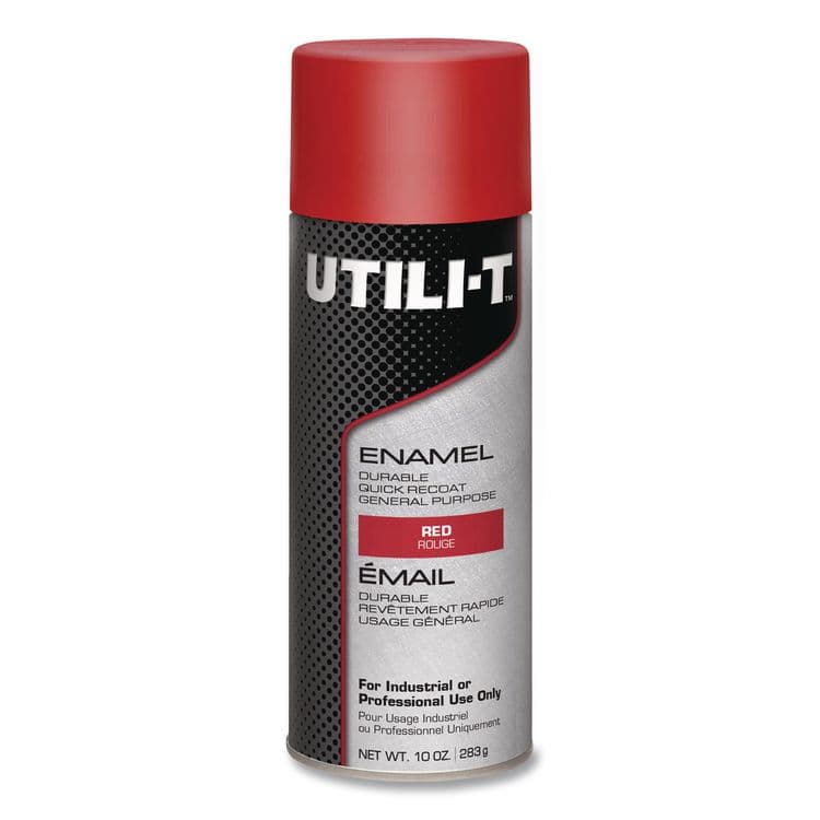 RUST-OLEUM CORPORATION UTILI-T Spray Paint, Red, 10 oz Aerosol Can, 6/Carton (RST387391) thumbnail 2
